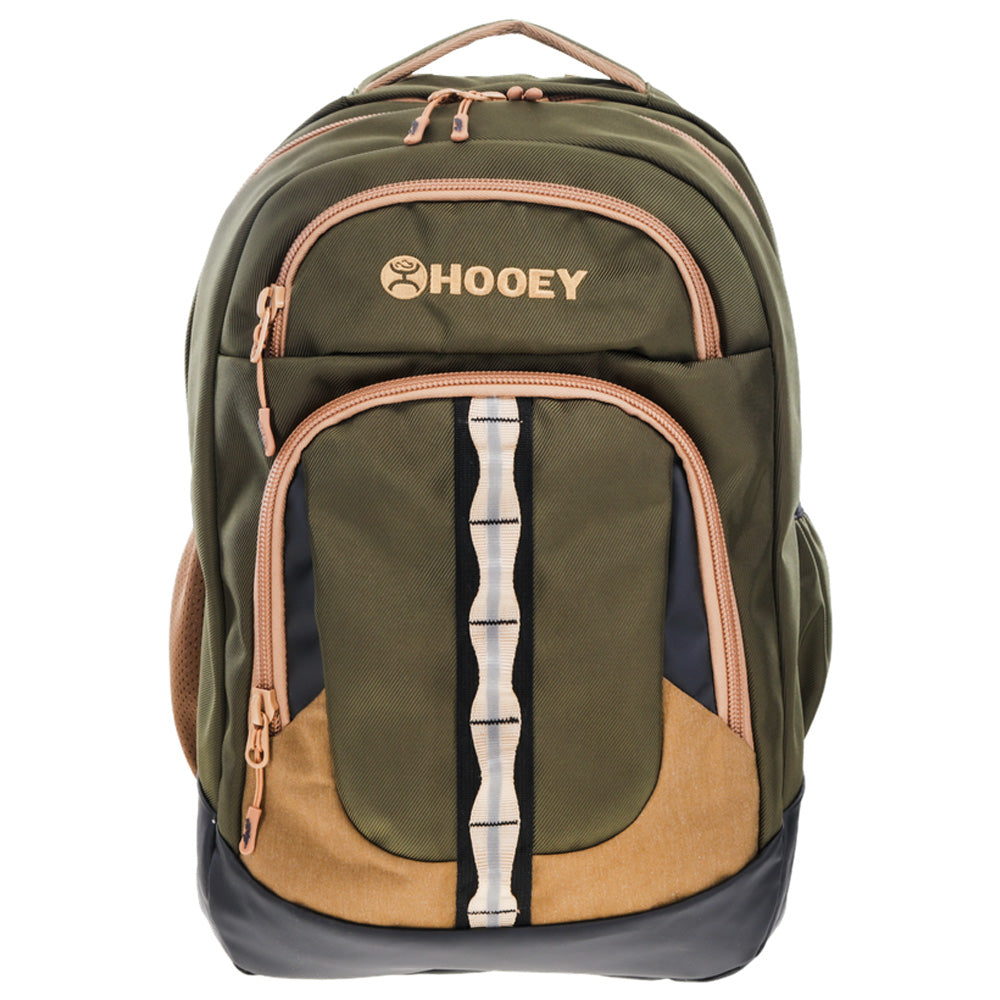 "Ox" Hooey Backpack Green & Tan w/Camo
