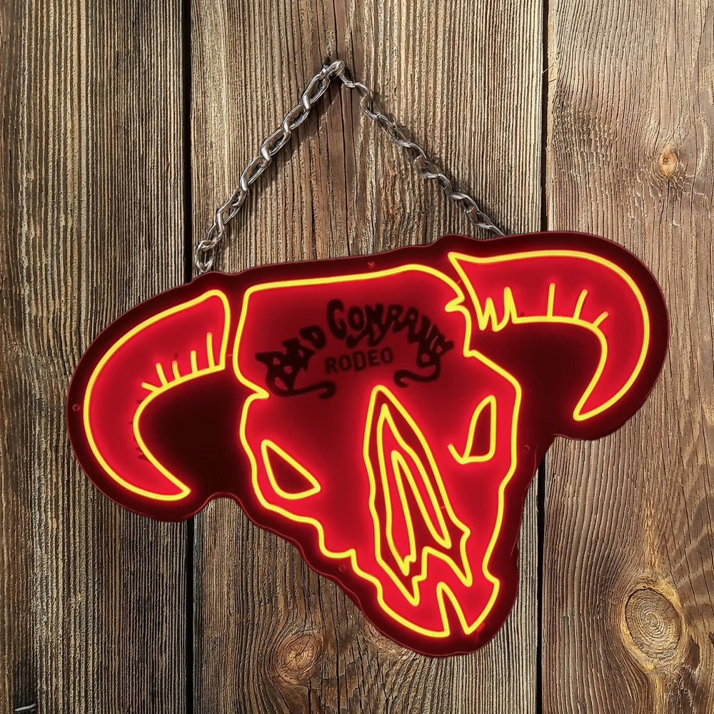 Neon Wall Sign - Bad Company Rodeo