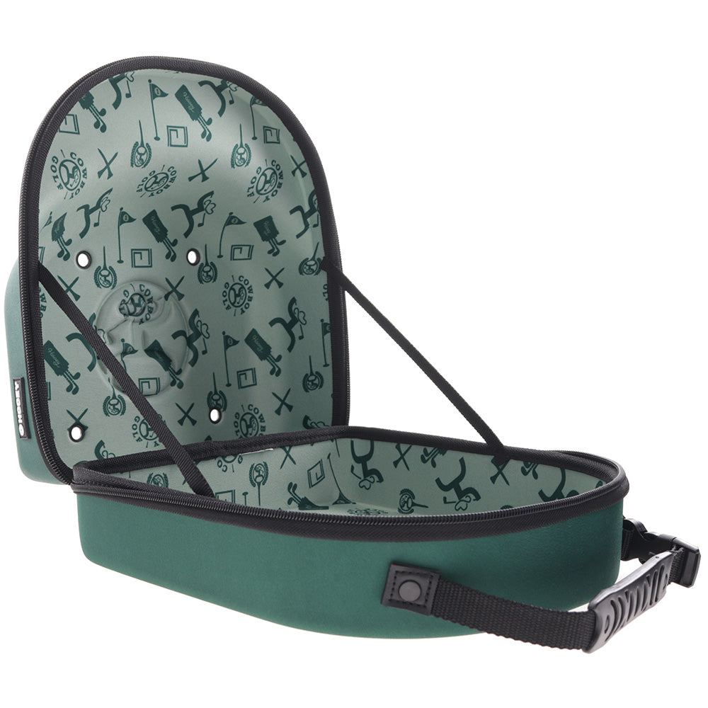 Large Cap Carrier - Green w/Hooey Golf Logo