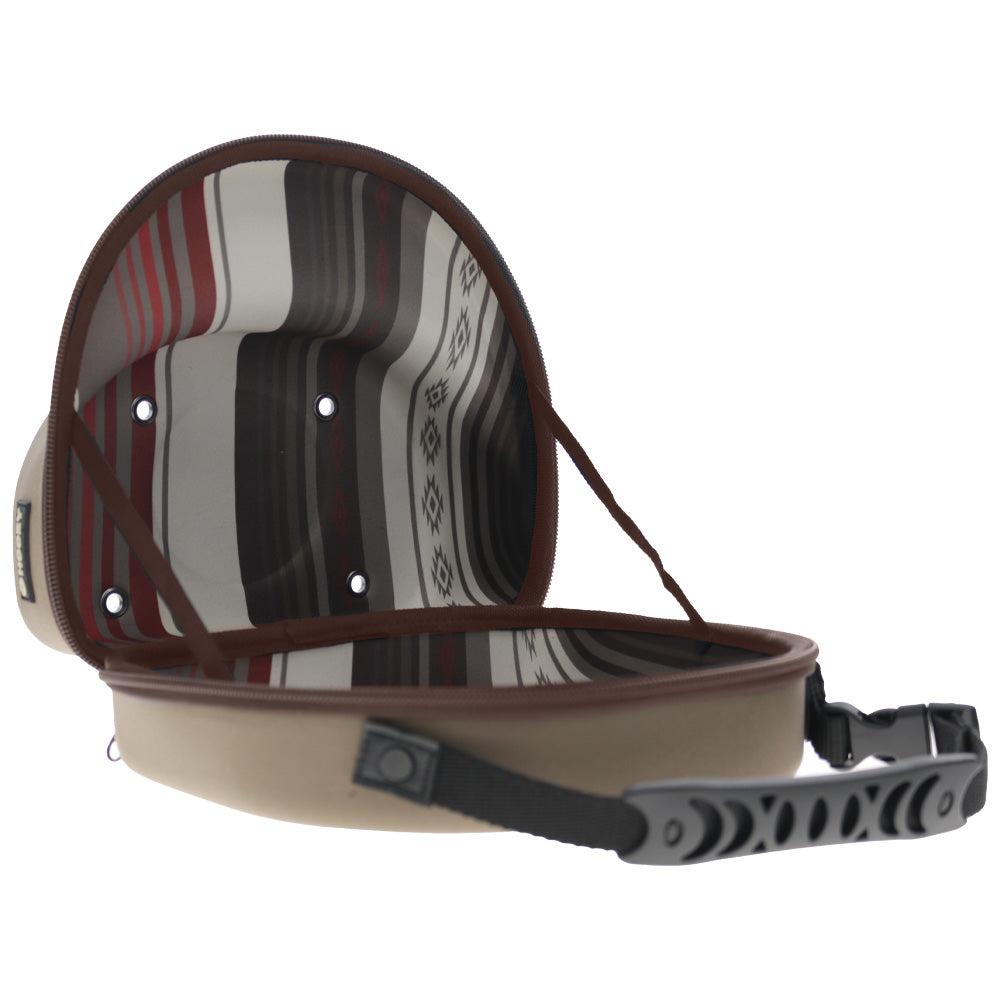 Cap Carrier Standard Size Brown/Red Aztec
