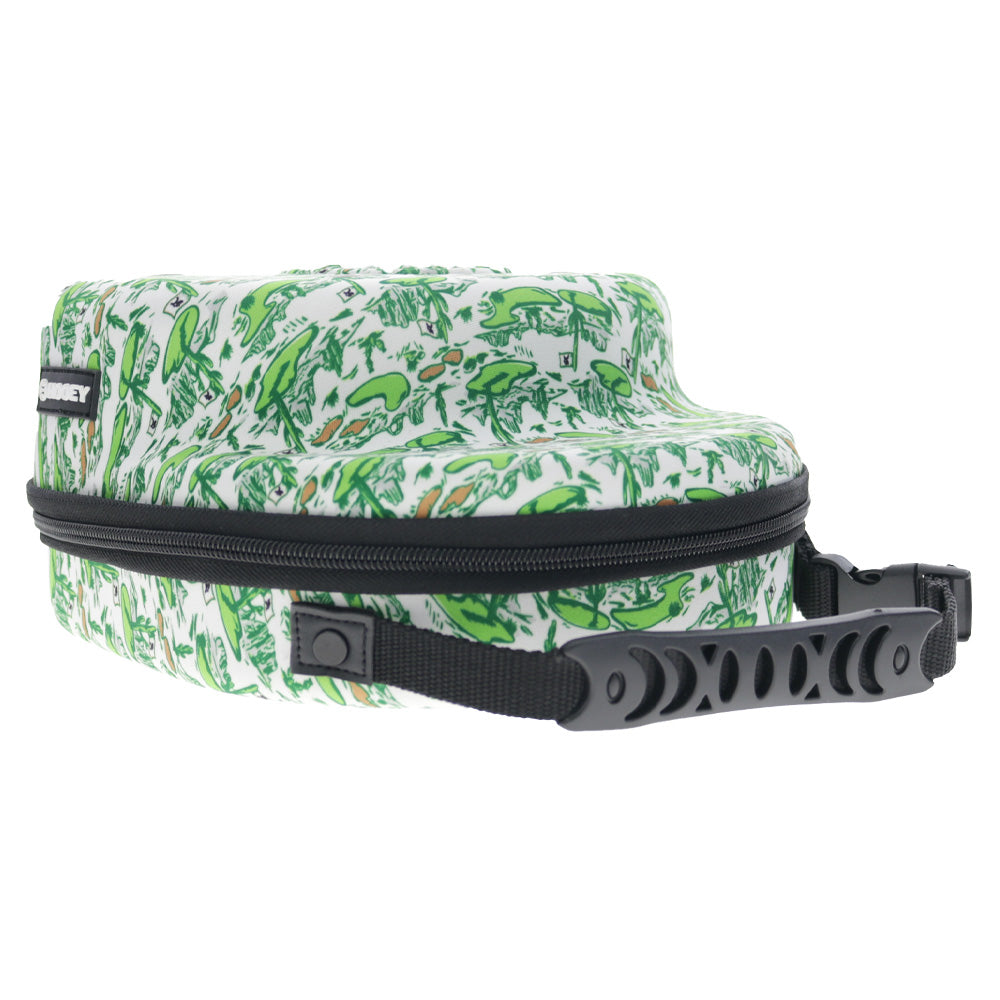 Cap Carrier Standard Size Cream/Green w/Golf Landscape