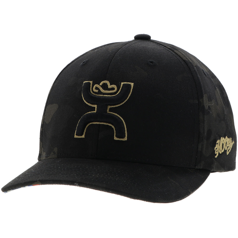 black camo hooey hat