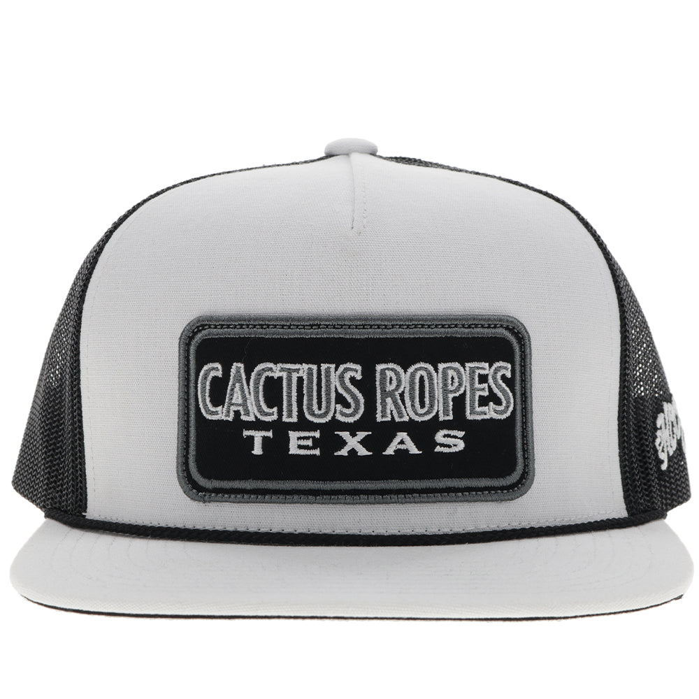 "CR93" Cactus Ropes Hat White/Black