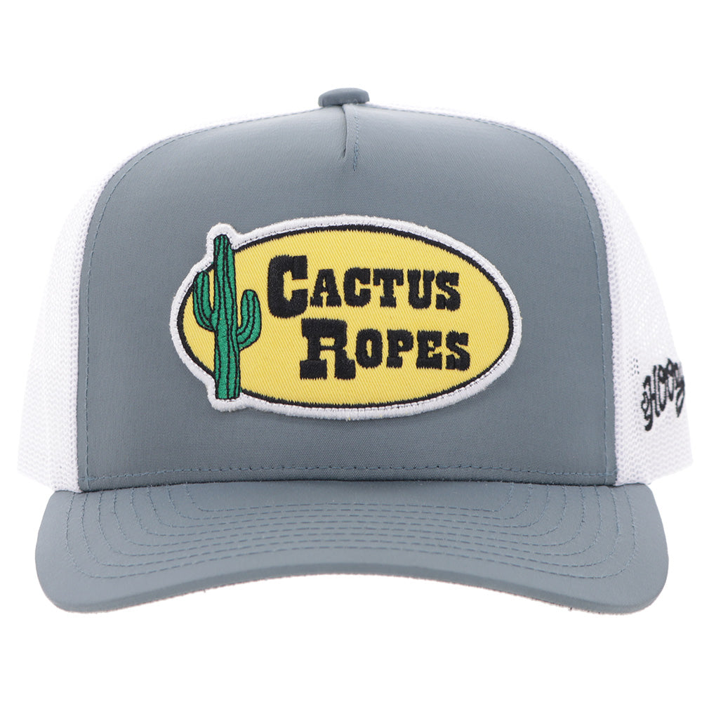 "CR122" Cactus Ropes Hat Grey/White