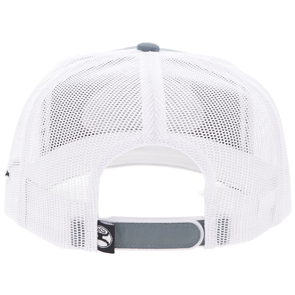 "CR122" Cactus Ropes Hat Grey/White