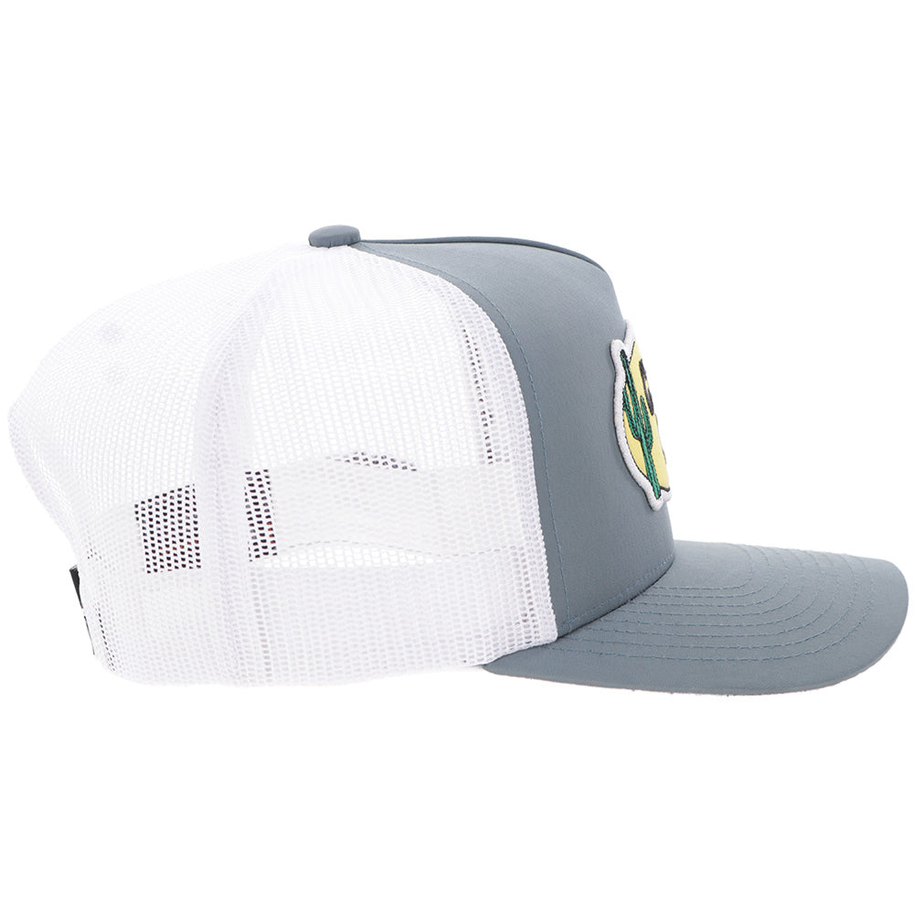 "CR122" Cactus Ropes Hat Grey/White