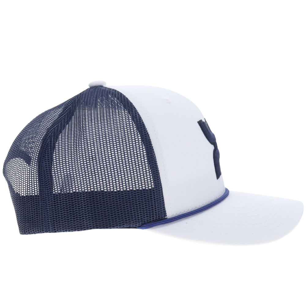Dallas Cowboys 6-Panel Trucker Snapback Hat White/Navy Blue