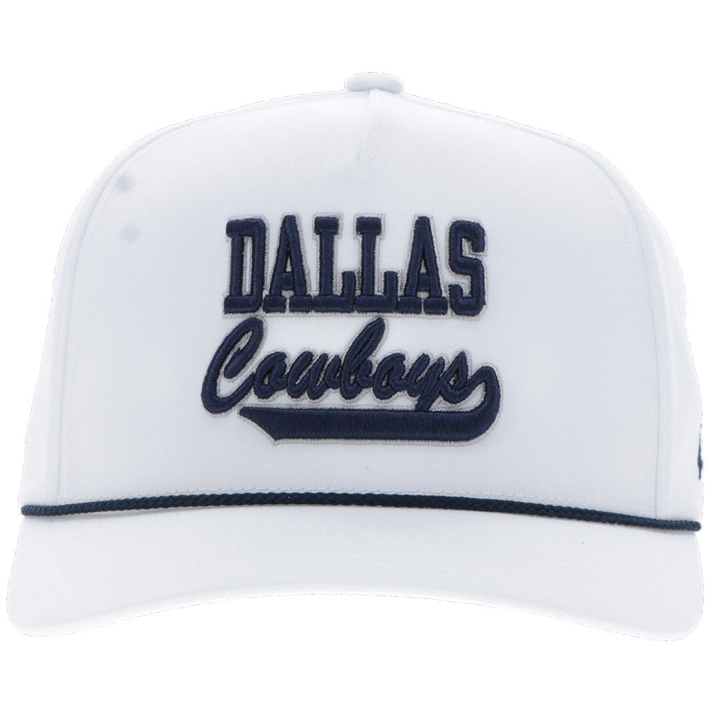 "Dallas Cowboys" Hat White w/Navy Logo
