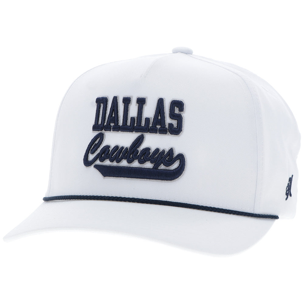 "Dallas Cowboys" Hat White w/Navy Logo