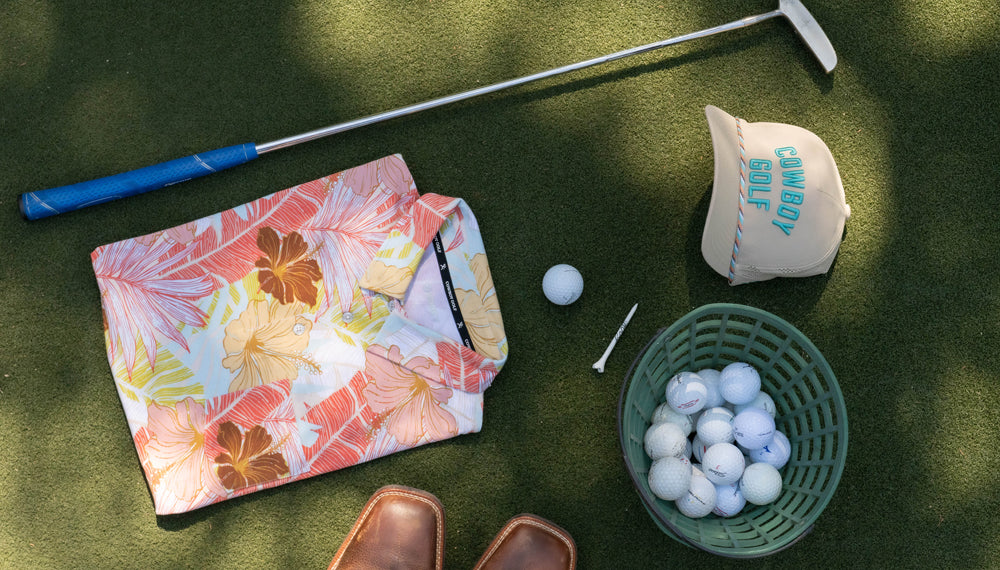 "Hot Shot" Multi Color Floral Print Polo