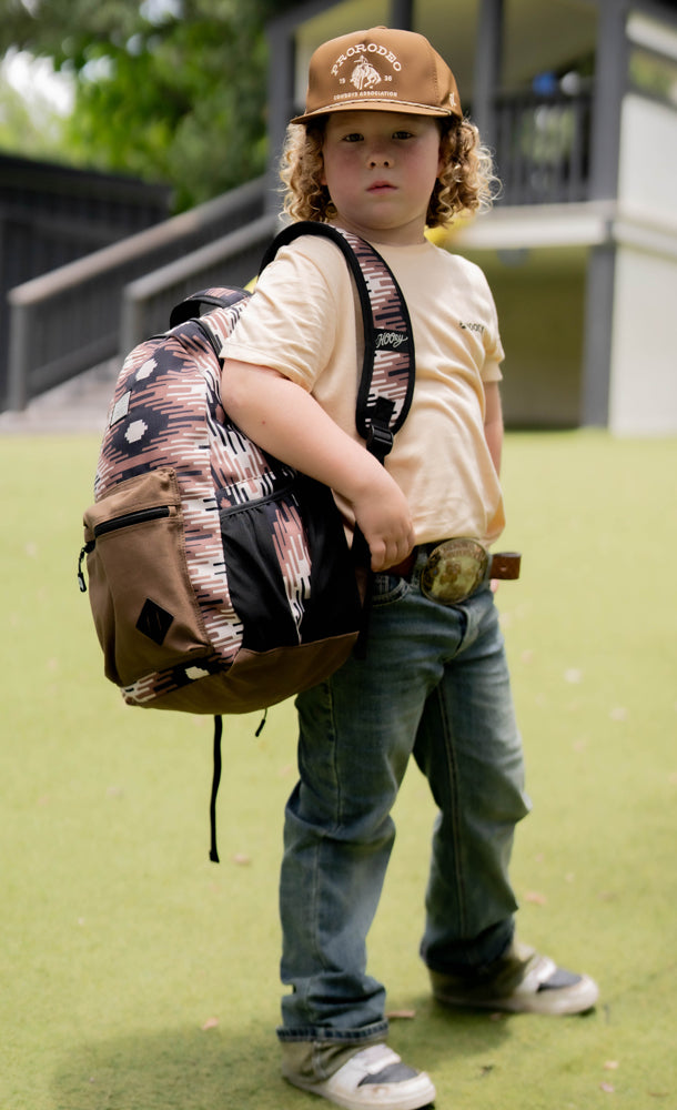 "Recess" Hooey Backpack Brown/Black w/Aztec