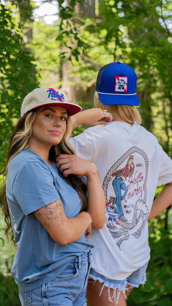 "Pabst Blue Ribbon" Hat, Blue