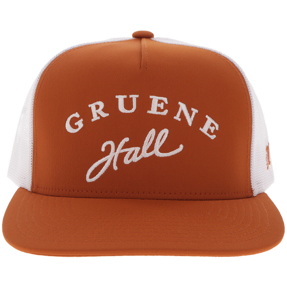 "Gruene Hall" Hat Orange/White