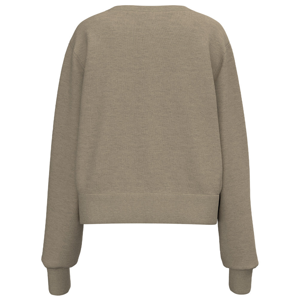"Kate Crew" Ladies Cropped Pullover Tan