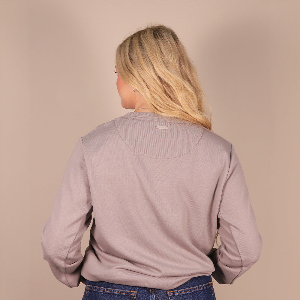 Stallion Crew Ladies Pullover Grey