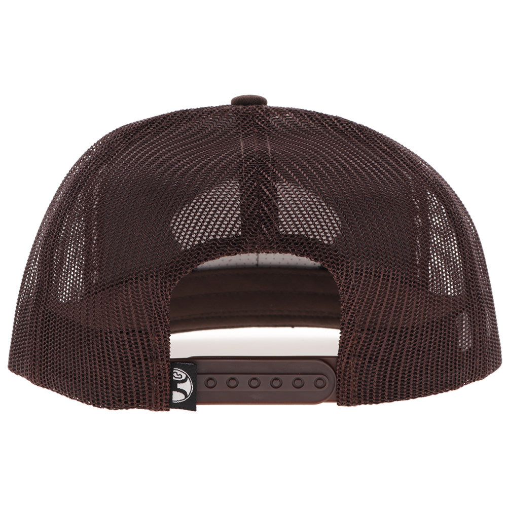 "Cavvy" Punchy Hat Brown w/Multi Color Patch