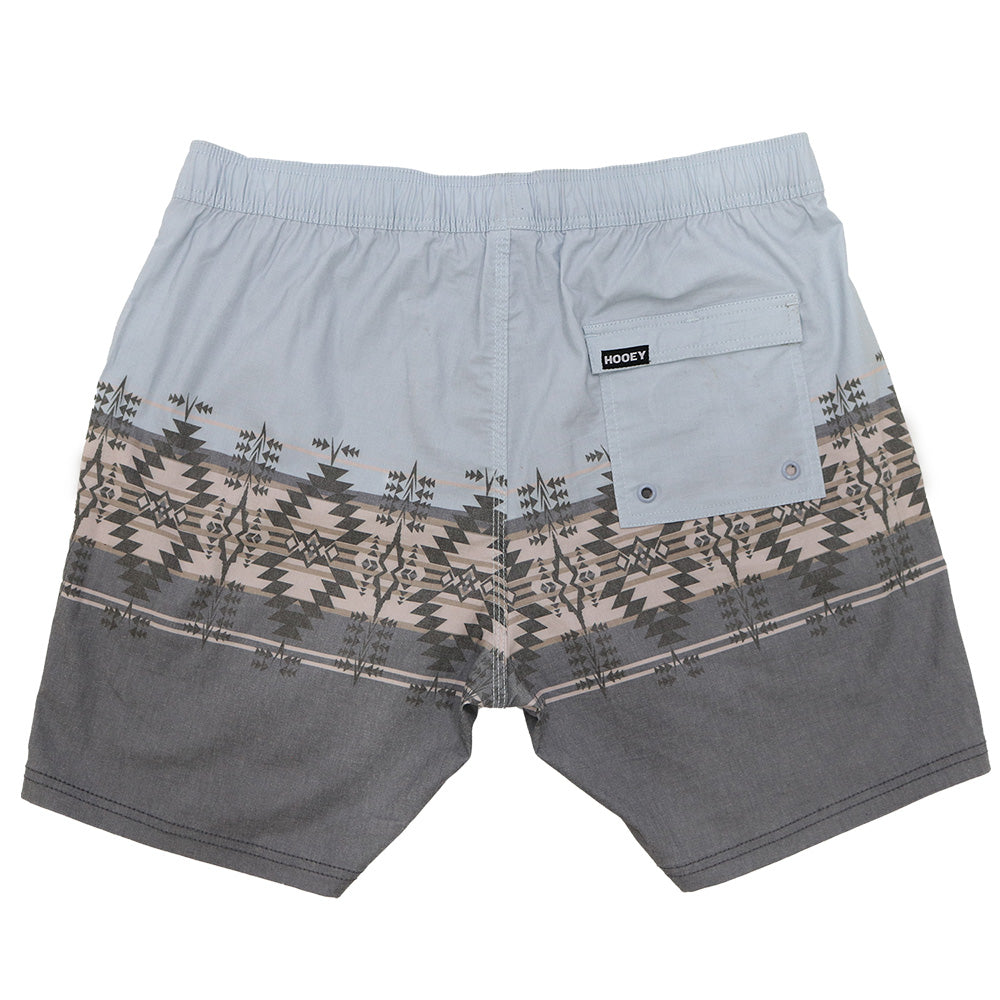"Bigwake" Blue/Grey Aztec Board Short