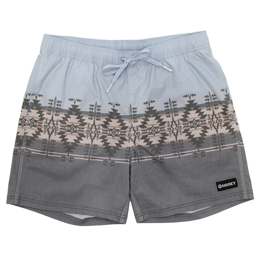 "Bigwake" Blue/Grey Aztec Board Short