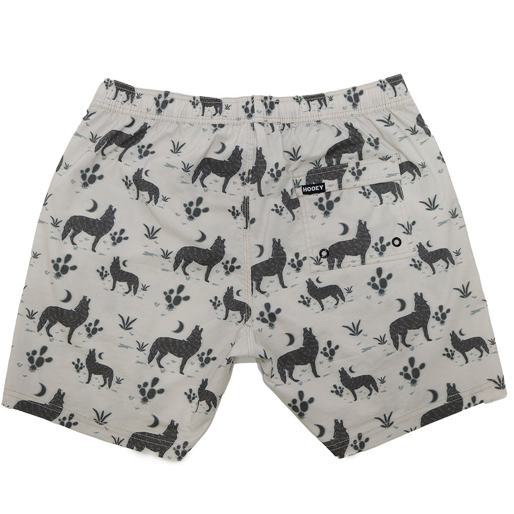 "Bigwake" Cream Habitat Howl Print Board Short