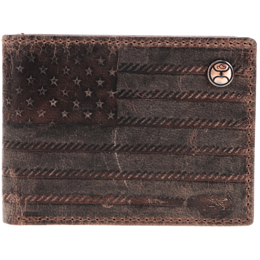 Hooey HBF013-TNSP Hooey Original Front Pocket Bi-Fold Wallet in Tan with  Sunset Serape Print