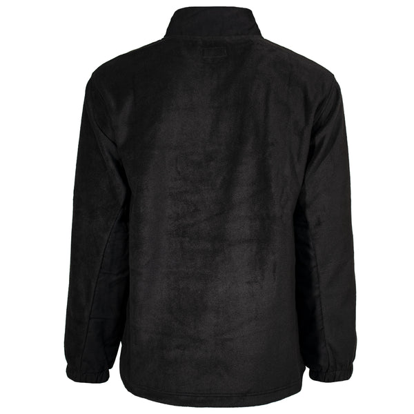 back of the Hooey fleece pullover in black