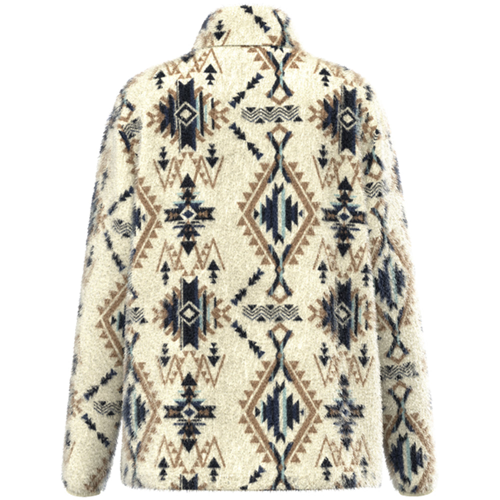 Youth Kodi Fleece Pullover Cream/Aztec