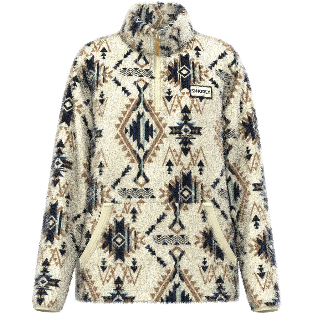 Youth Kodi Fleece Pullover Cream/Aztec