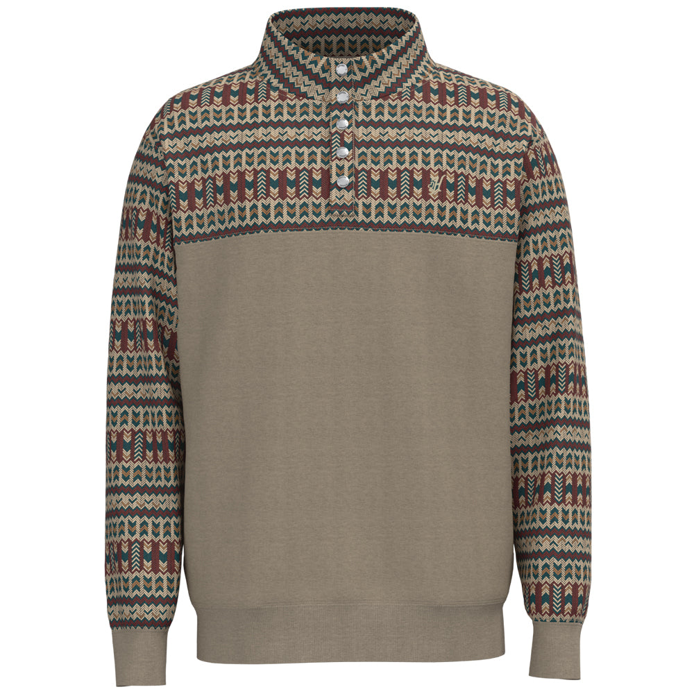 "Stevie" Cream w/Brown Aztec Pullover