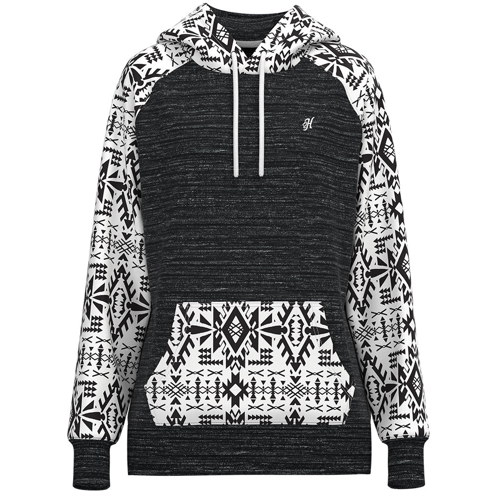 "Legendary Hoody" Black Space Dye w/Aztec