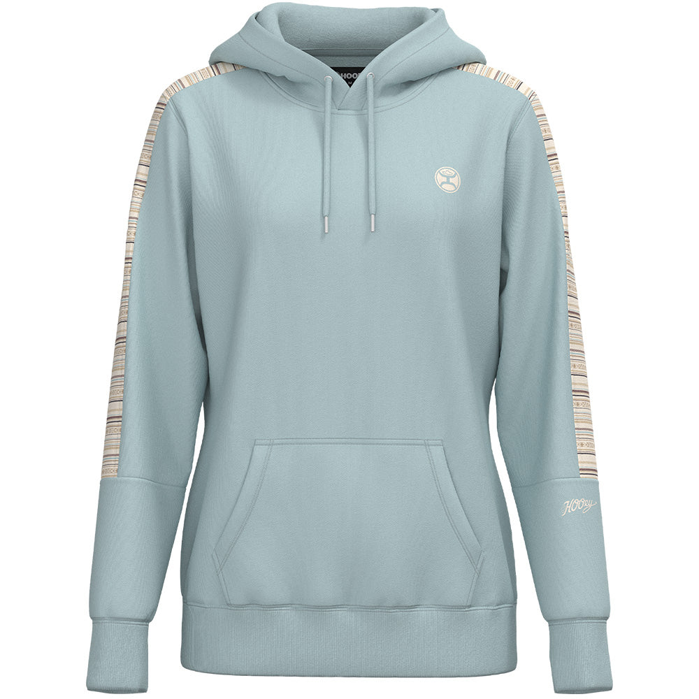 "Canyon" Light Blue w/Serape Pattern Hoody