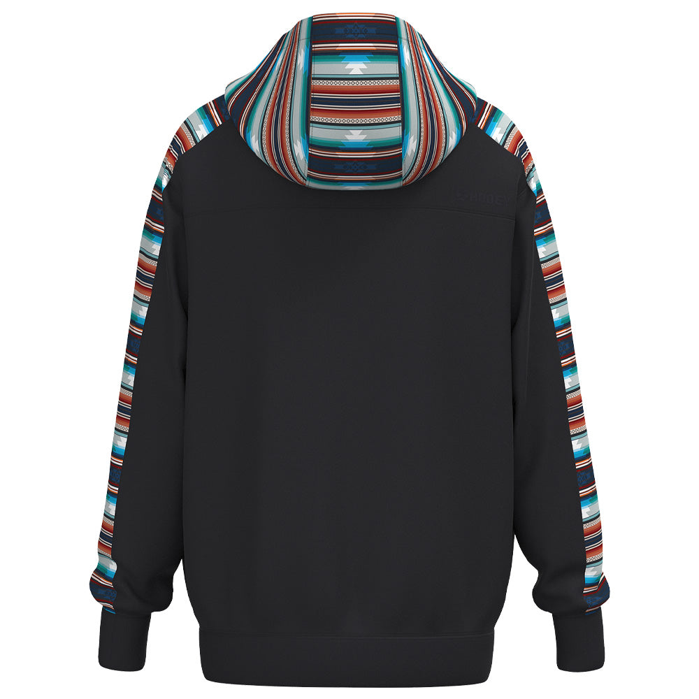 Canyon Hoody Black w/ Multi-Color Stripes