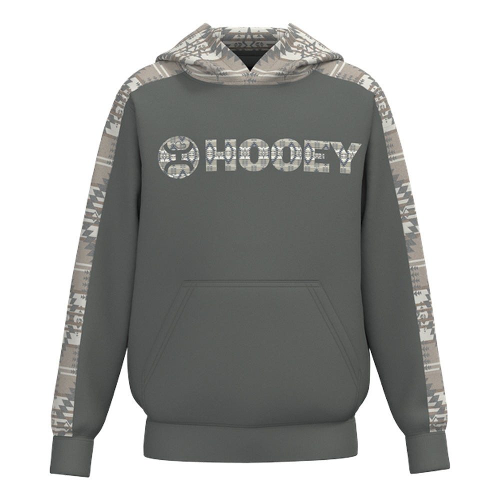 Youth "Canyon" Hoody Dark Grey w/Aztec Detailing