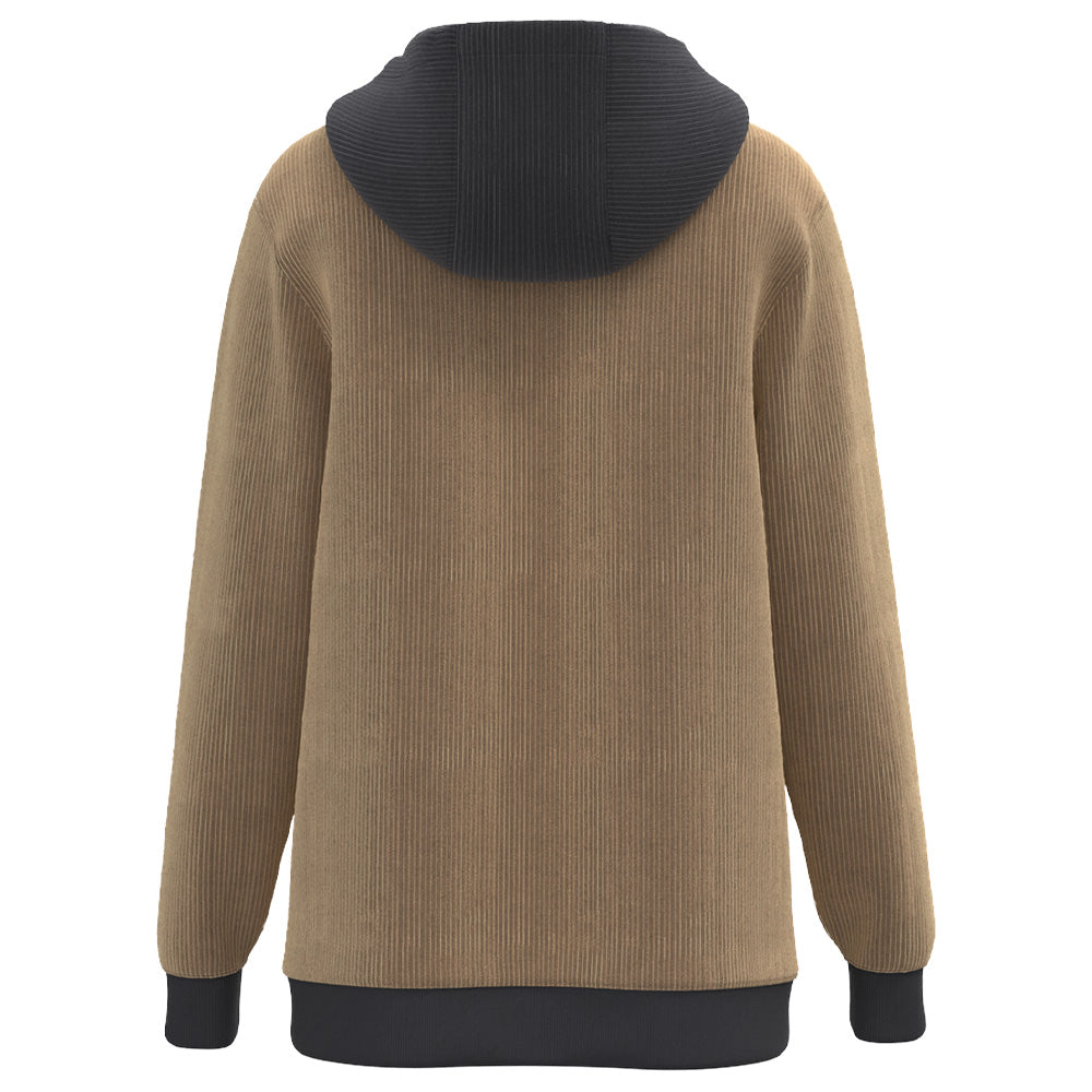 Cowboy Corduroy Hoody Brown/Charcoal