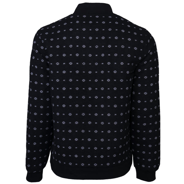 black jacket with micro pattern
