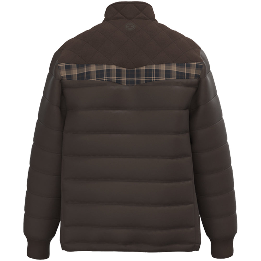 Banff Puffer Jacket Brown/ Plaid