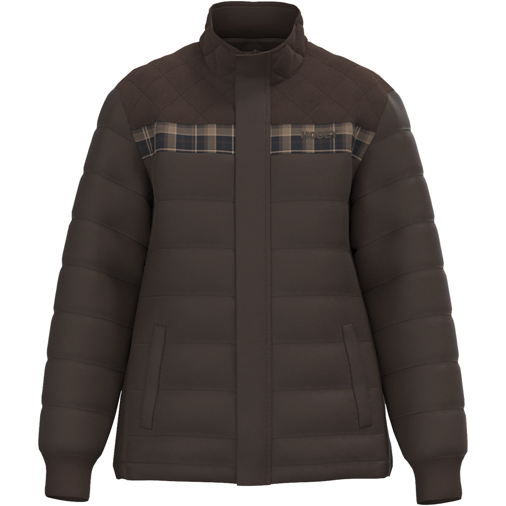 Banff Puffer Jacket Brown/ Plaid