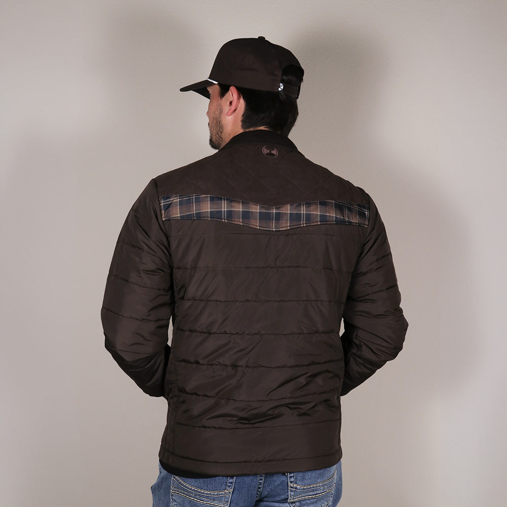 Banff Puffer Jacket Brown/ Plaid