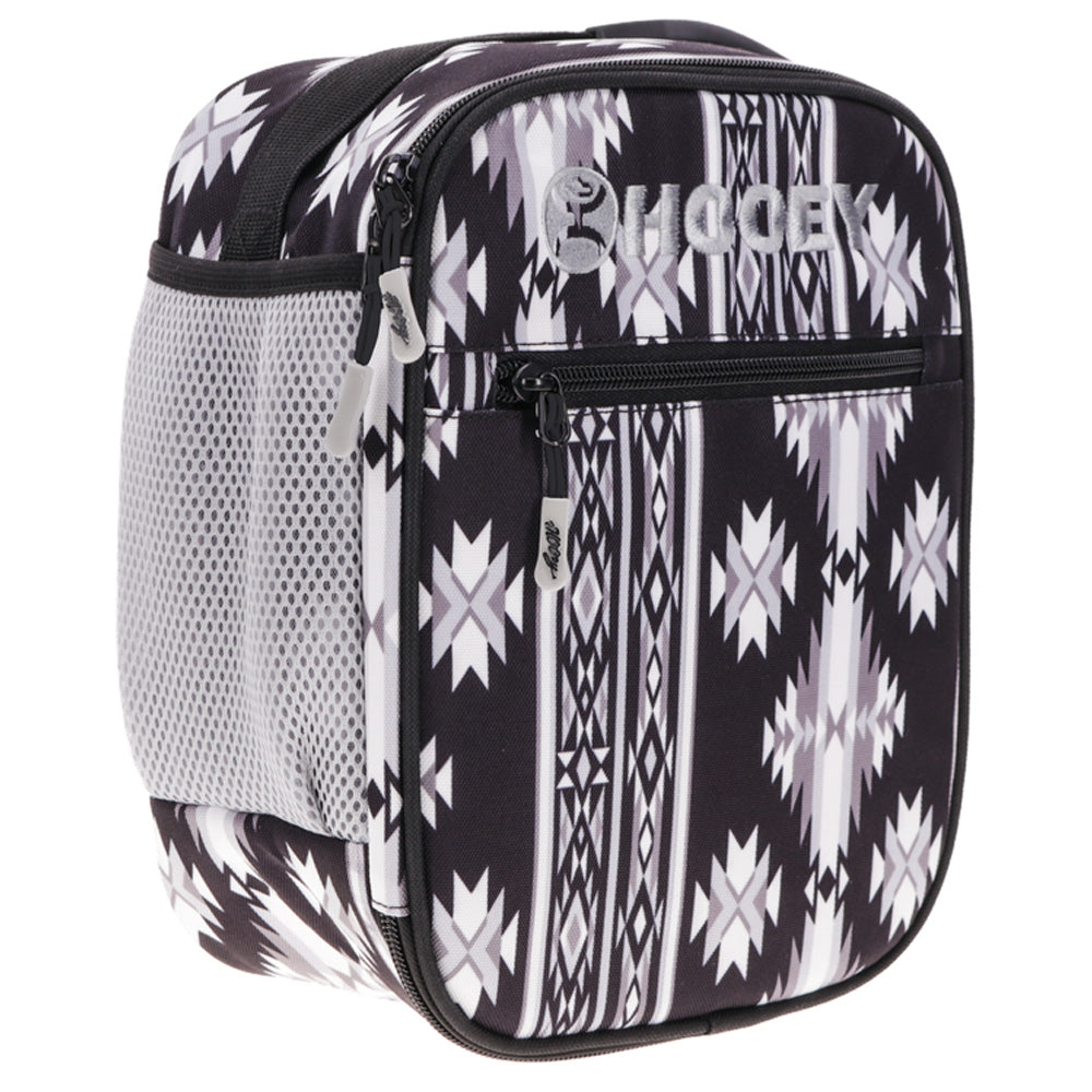 Hooey Lunch Box Black & Grey Aztec