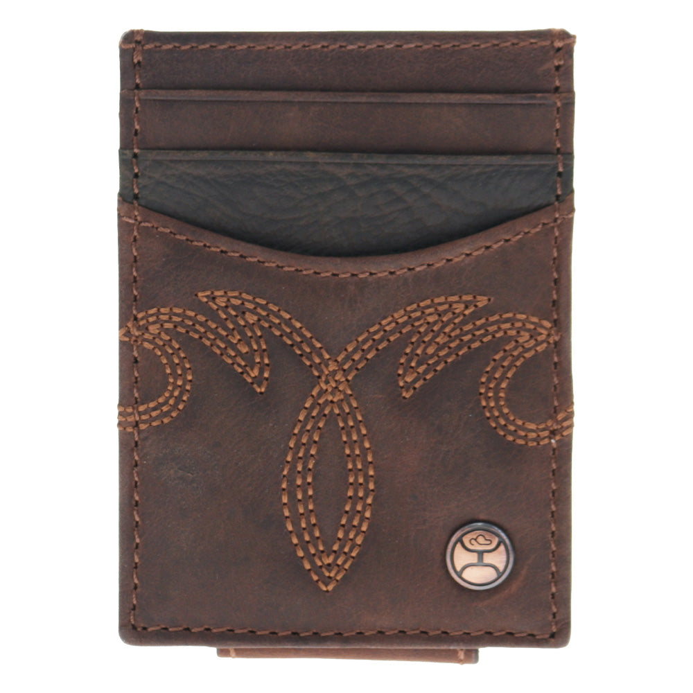 Wyatt Money Clip Brown Leather