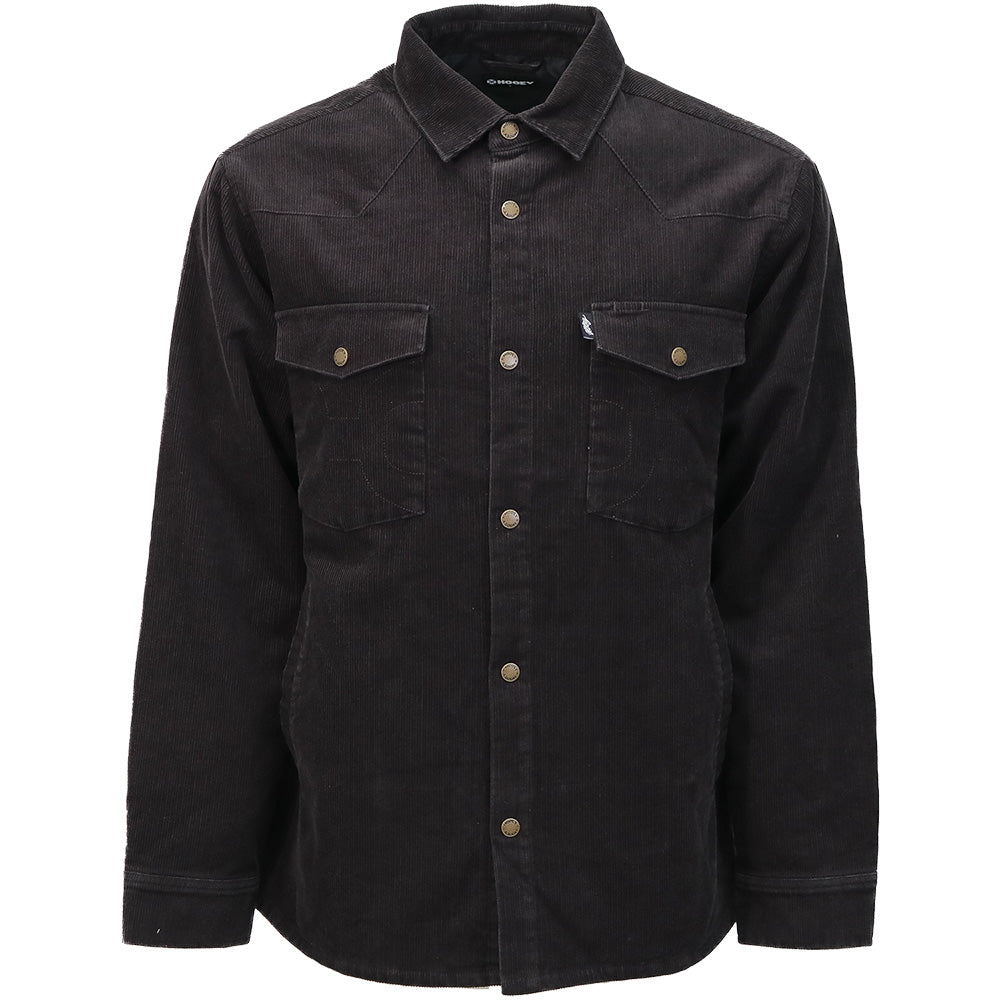 "Boulder Shacket" Brown Corduroy w/Snaps