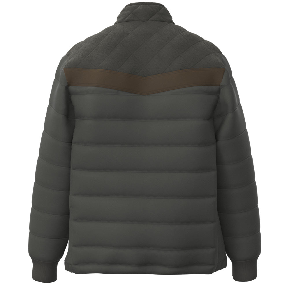 "Banff" Puffer Jacket Grey w/ Black accents