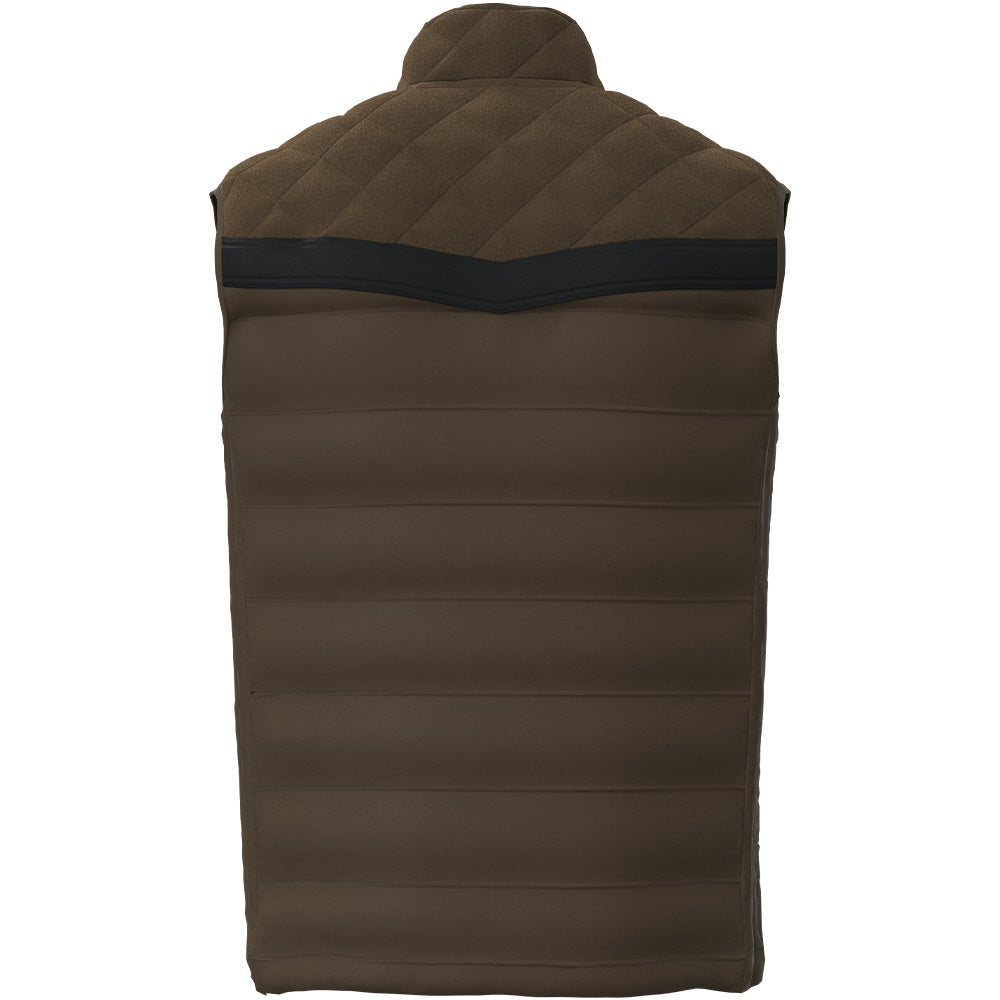 "Banff" Puffer Vest Brown w/Black accents