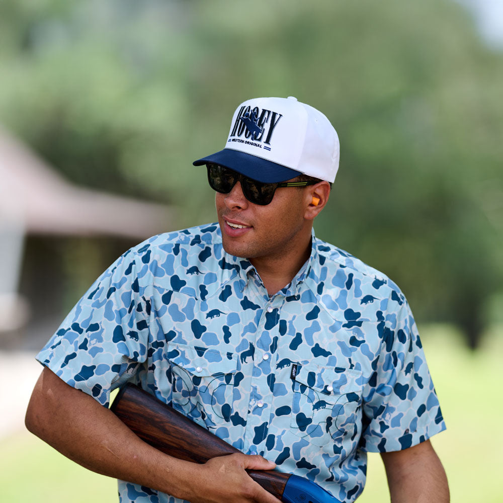 "Wild Ride" Hooey Hat White w/Navy Hooey Embroidered Logo