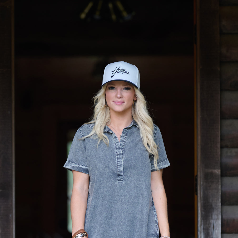 "Mark Out" Hat White/Black