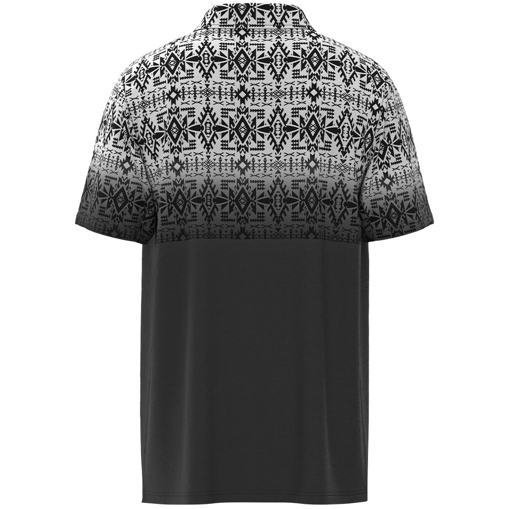 YOUTH "The Weekender" Grey w/Black & White Aztec Polo