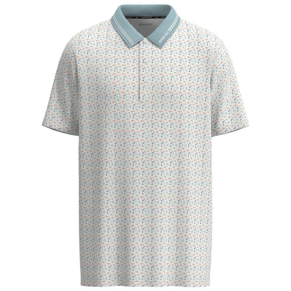 "The Weekender" Polo White/Blue