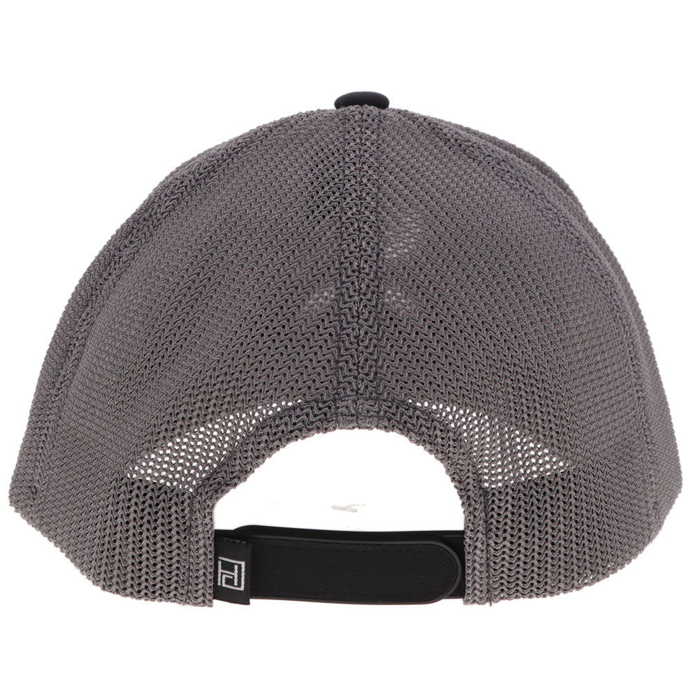 "Classic" Hat Black/Grey w/White & Grey Hooey Golf Logo