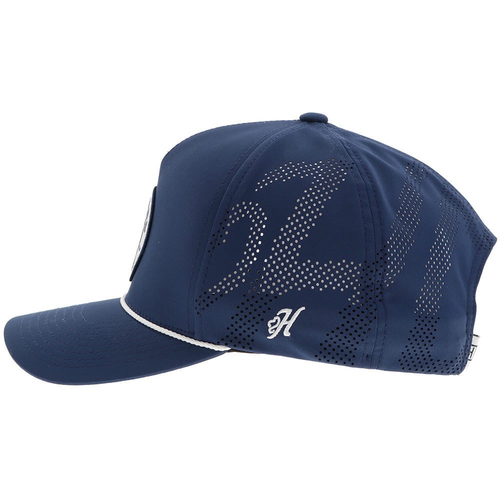 "Draw" Hat Navy w/White & Navy Circle Patch