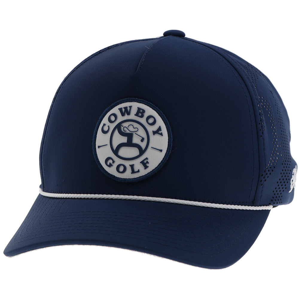 "Draw" Hat Navy w/White & Navy Circle Patch