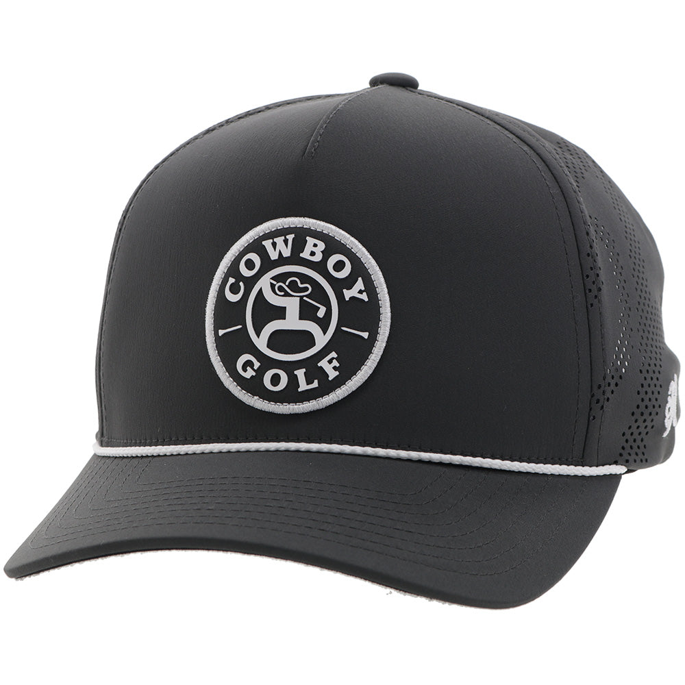 "Draw" Hat Charcoal w/Black & White Circle Patch